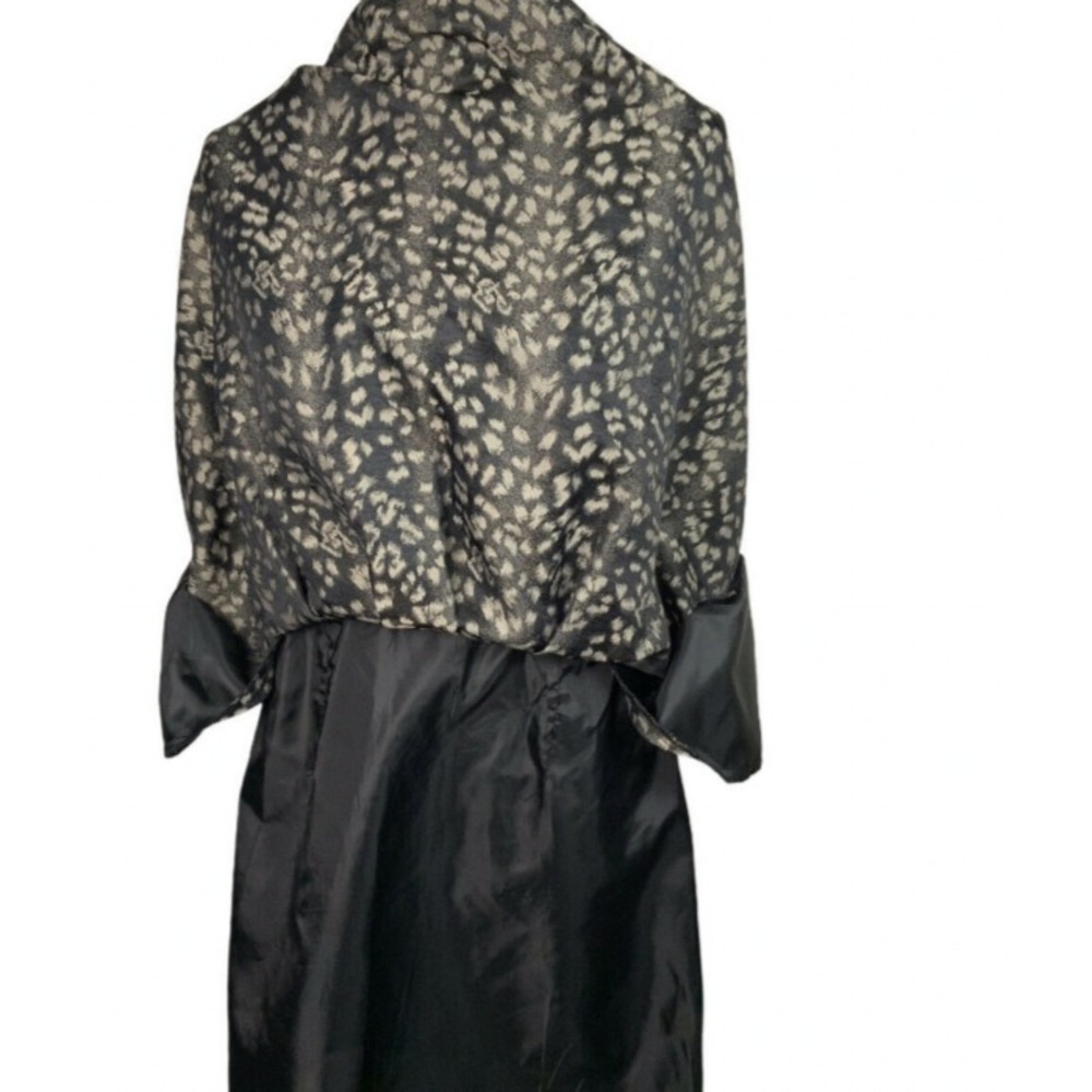 Muse Womens Party Dress Size 10 Lined Animal Print Pleated Sleeveless Back Tie - Picture 7 of 10